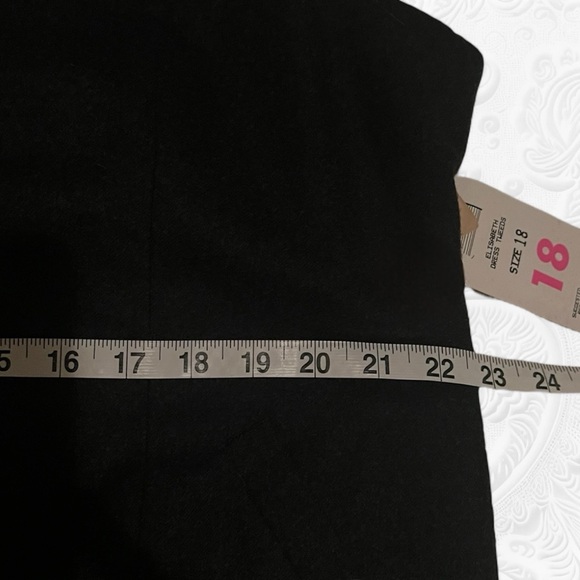 NWT Elizabeth by Liz Claiborne Wool Blend Tweed Midi Dress, Size Women’s 18 - Picture 7 of 9